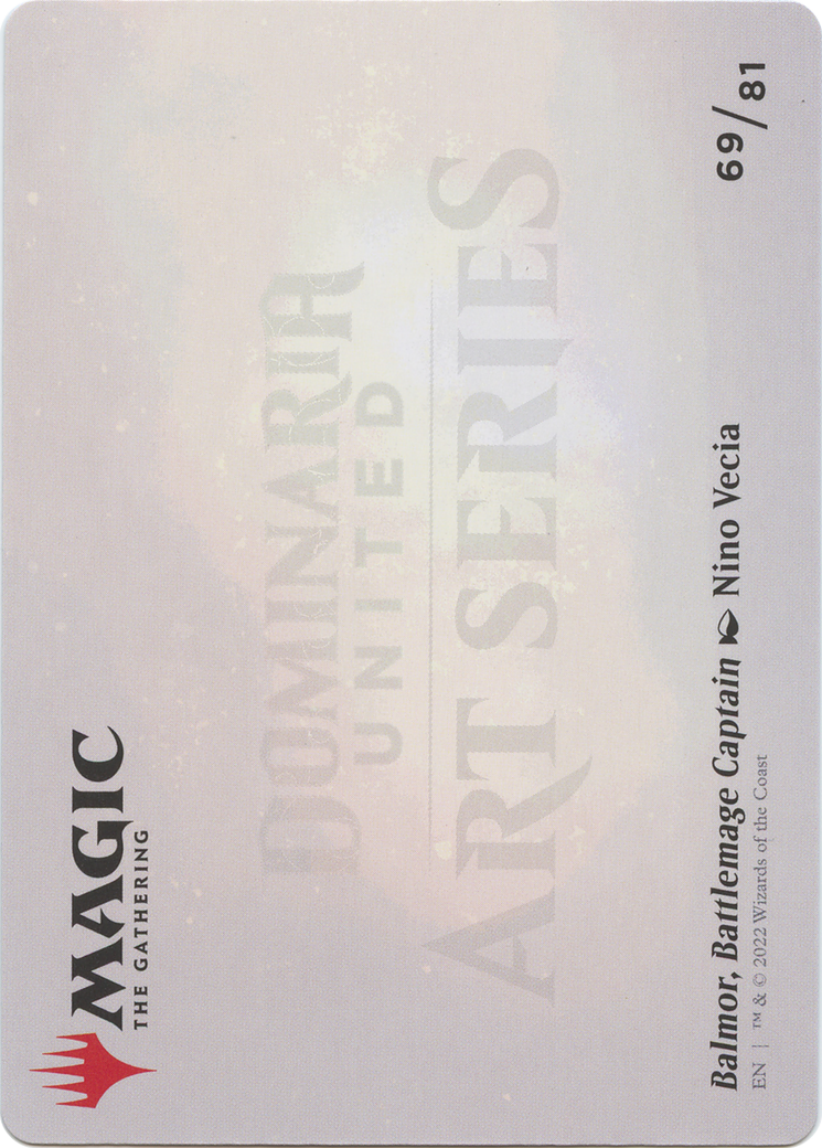Balmor, Battlemage Captain // Balmor, Battlemage Captain (ADMU-069) - Dominaria United Art Series (Borderless) Foil-2