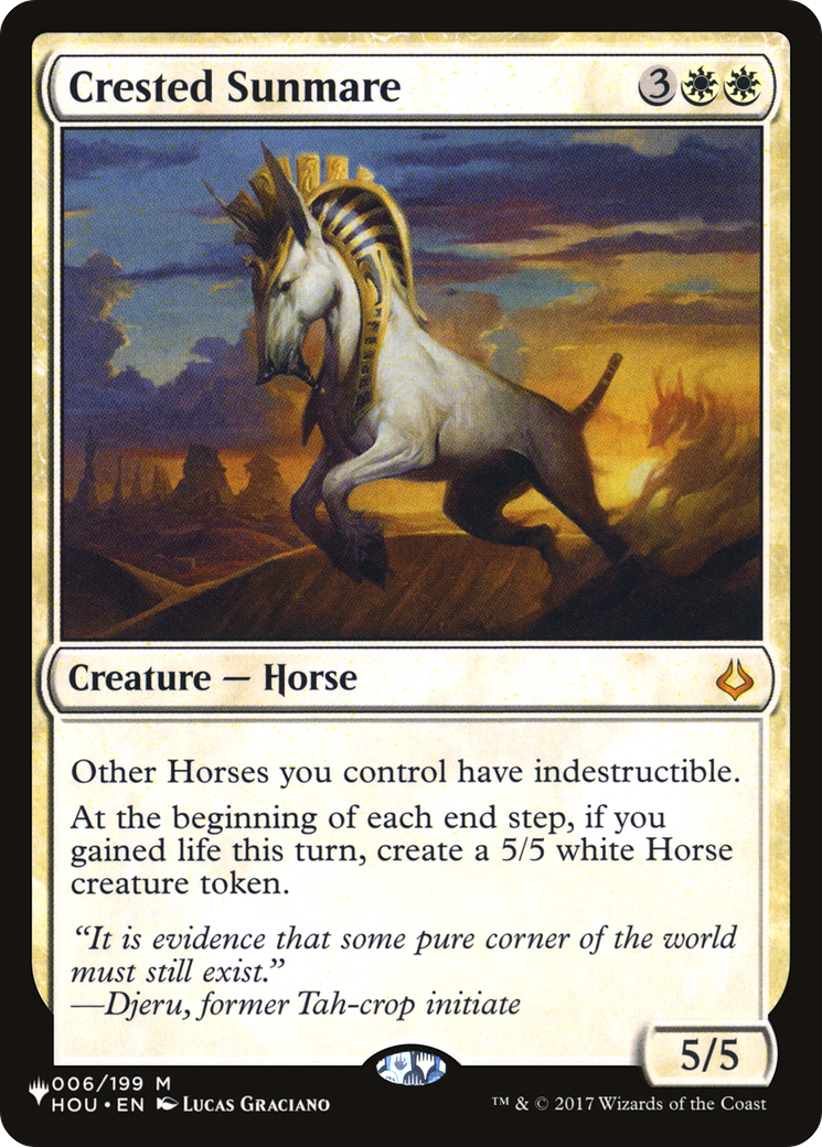 Crested Sunmare [The List]-1