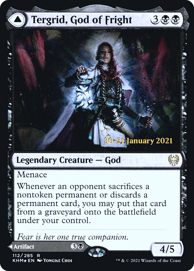 Tergrid, God of Fright // Tergrid's Lantern [Kaldheim Prerelease Promos]-4
