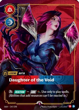 Kai'Sa - Daughter of the Void (Metal) (247/298) - Riftbound Organized Play Promotional Cards Foil-1