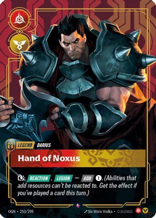 Darius - Hand of Noxus (Metal) (253/298) - Riftbound Organized Play Promotional Cards Foil-1