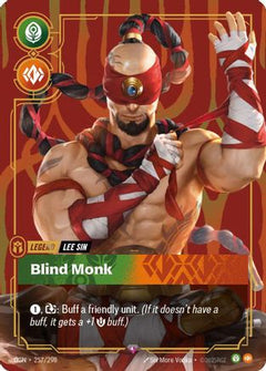 Lee Sin - Blind Monk (Metal) (257/298) - Riftbound Organized Play Promotional Cards Foil-1