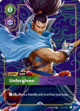Yasuo - Unforgiven (Metal) (259/298) - Riftbound Organized Play Promotional Cards Foil-1
