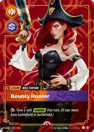 Miss Fortune - Bounty Hunter (Metal) (267/298) - Riftbound Organized Play Promotional Cards Foil-1