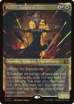 Nahiri, Forged in Fury (Showcase Halo Foil) [March of the Machine: The Aftermath]-1