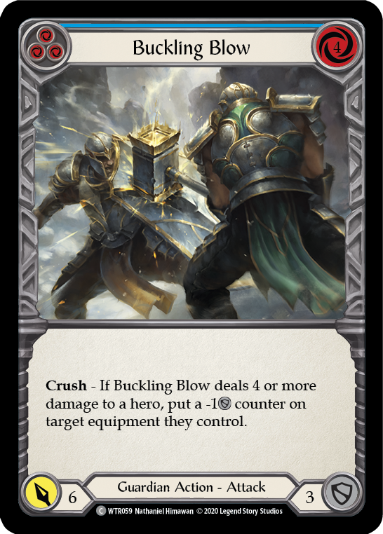 Buckling Blow (Blue) [U-WTR059] (Welcome to Rathe Unlimited)  Unlimited Rainbow Foil-2