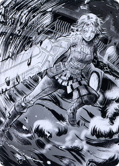 Nahiri, the Unforgiving // Nahiri, the Unforgiving (AONE-080) - Phyrexia: All Will Be One Art Series (Borderless)-1
