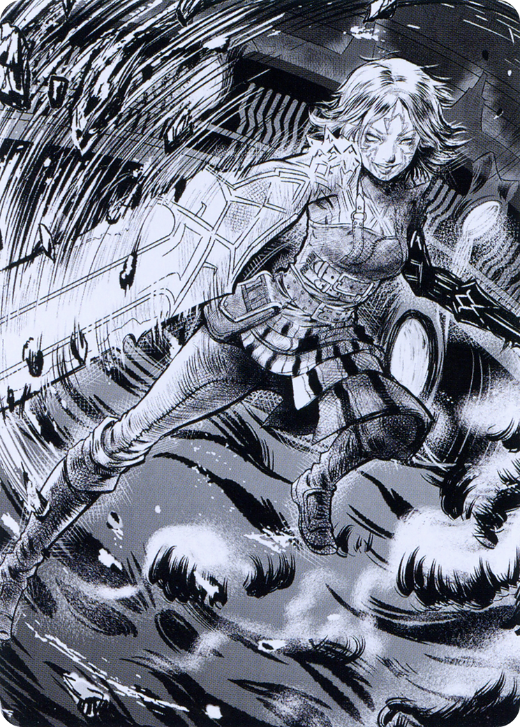 Nahiri, the Unforgiving // Nahiri, the Unforgiving (AONE-080) - Phyrexia: All Will Be One Art Series (Borderless)-1