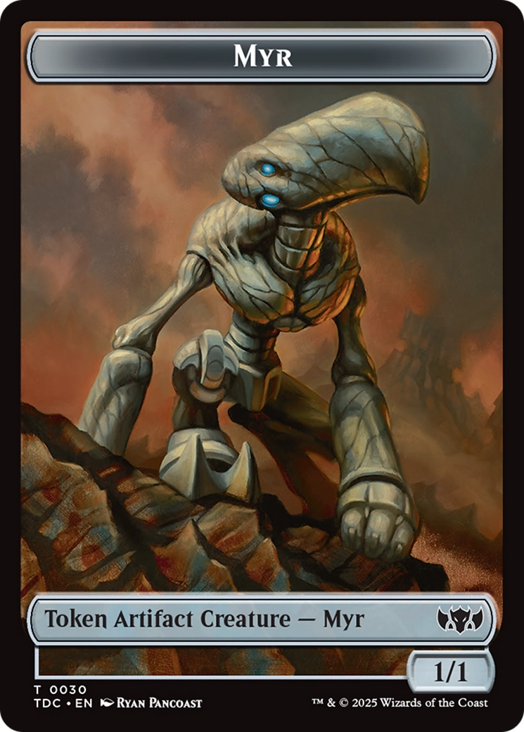 Snake // Myr Double-Sided Token [Tarkir: Dragonstorm Commander Tokens]-2