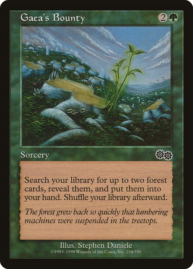 Gaea's Bounty [Urza's Saga]-1