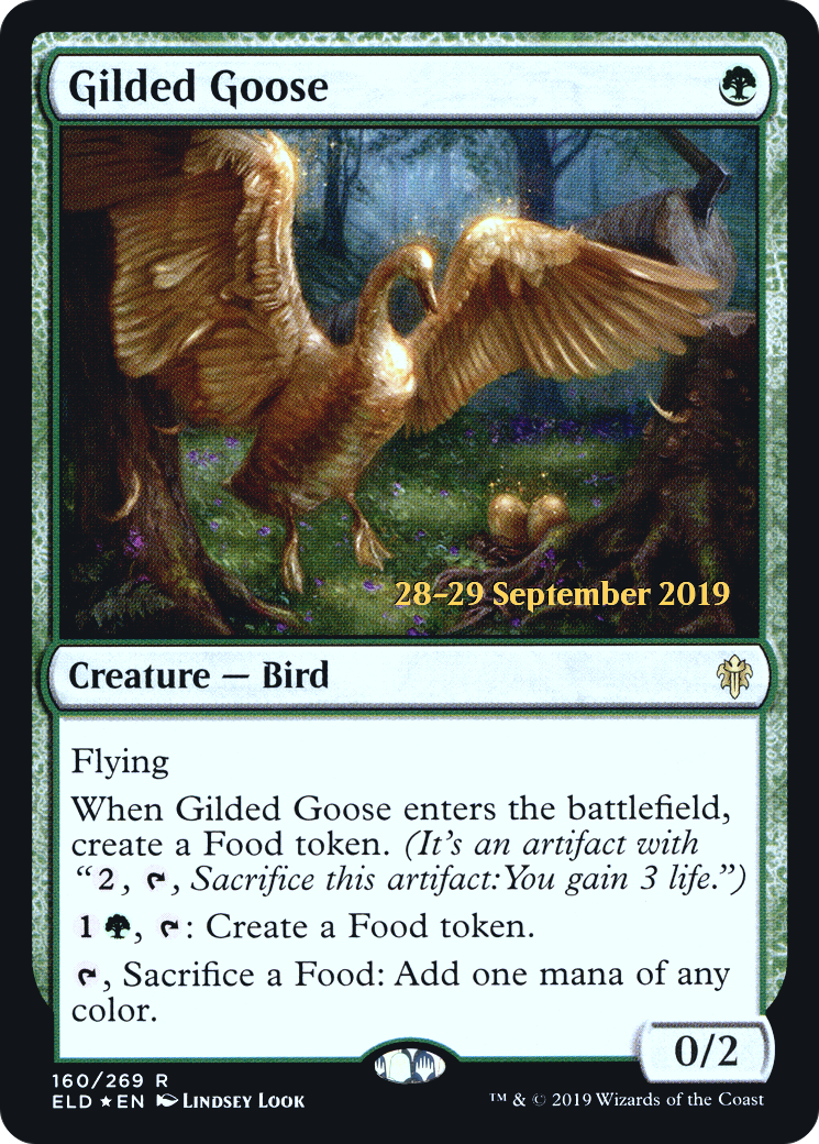 Gilded Goose [Throne of Eldraine Prerelease Promos]-1