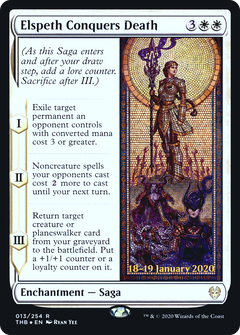 Elspeth Conquers Death [Theros Beyond Death Prerelease Promos]-1