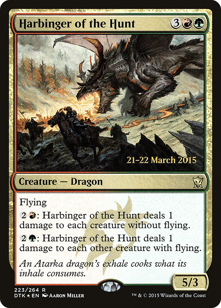 Harbinger of the Hunt [Dragons of Tarkir Prerelease Promos]-1
