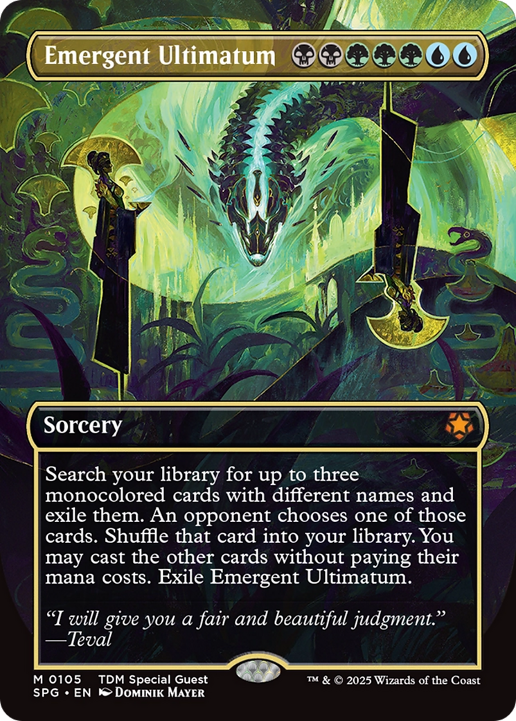 Emergent Ultimatum (Borderless) [Tarkir: Dragonstorm Special Guests]-1