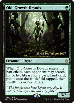 Old-Growth Dryads [Ixalan Prerelease Promos]-1