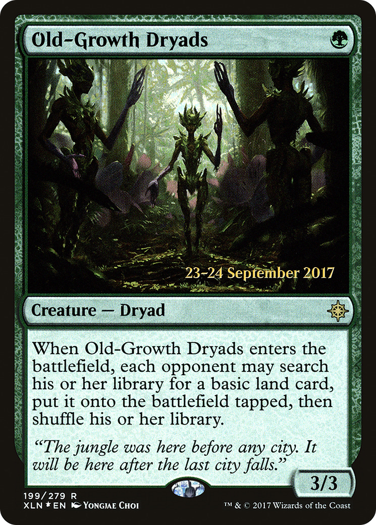 Old-Growth Dryads [Ixalan Prerelease Promos]-1