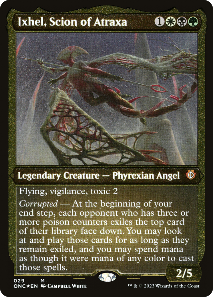 Ixhel, Scion of Atraxa (ONC-029) - Phyrexia: All Will Be One Commander Etched Foil-1