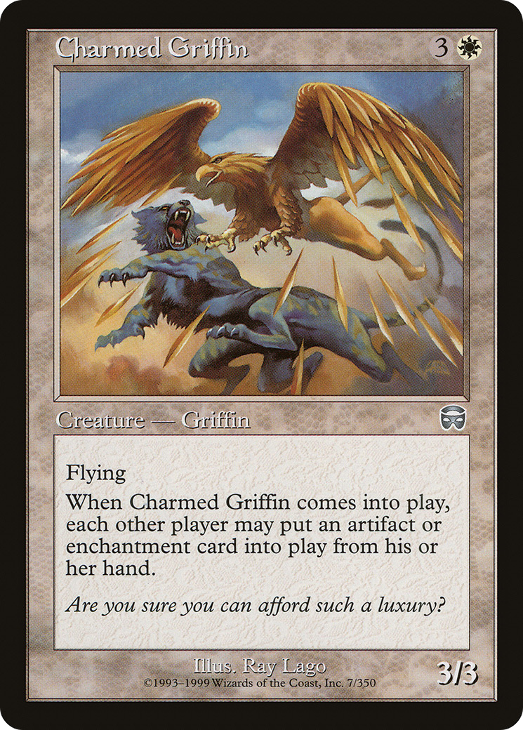 Charmed Griffin [Mercadian Masques]-1