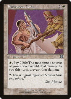 Righteous Aura [Mercadian Masques]-1