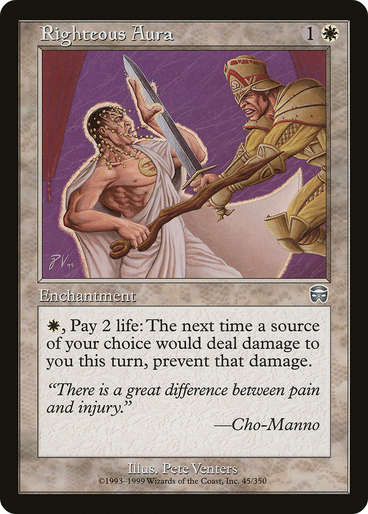 Righteous Aura [Mercadian Masques]-1
