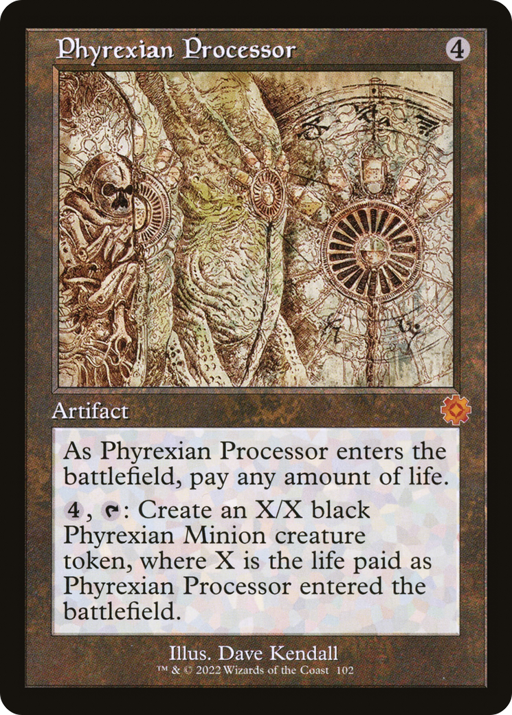 Phyrexian Processor (Retro Schematic) [The Brothers' War Retro Artifacts]-1