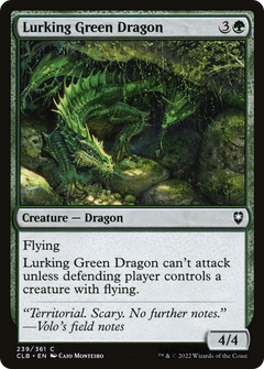 Lurking Green Dragon [Commander Legends: Battle for Baldur's Gate]-1