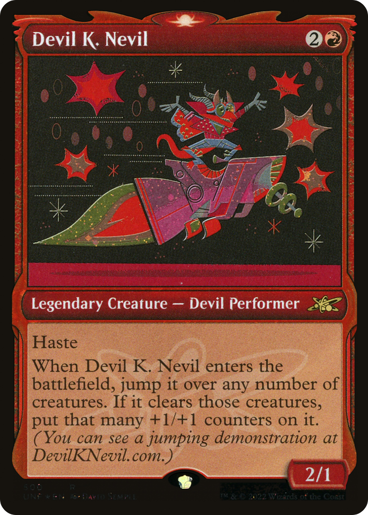 Devil K. Nevil (Showcase) (Galaxy Foil) [Unfinity]-1