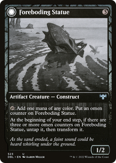 Foreboding Statue // Forsaken Thresher [Innistrad: Double Feature]-3