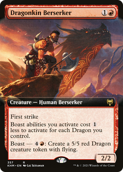Dragonkin Berserker (Extended Art) [Kaldheim]-1