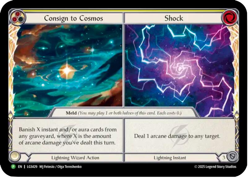 Consign to Cosmos // Shock [LGS429] (Promo)  Cold Foil