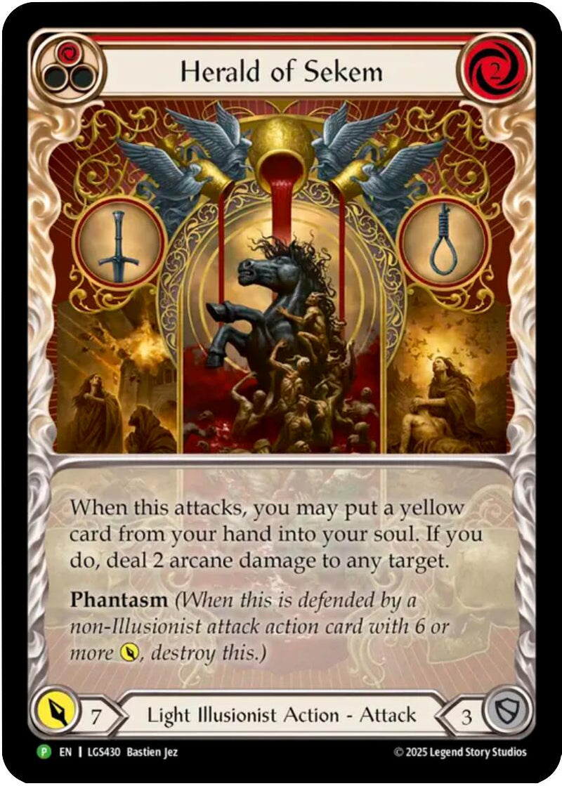 Herald of Sekem [LGS430] (Promo)  Rainbow Foil-1