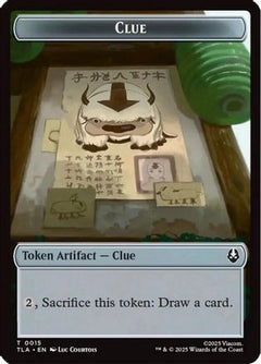 Clue (0015) // spirit (003) Double-Sided Token (TLA-15 // 3) - Avatar: The Last Airbender-1