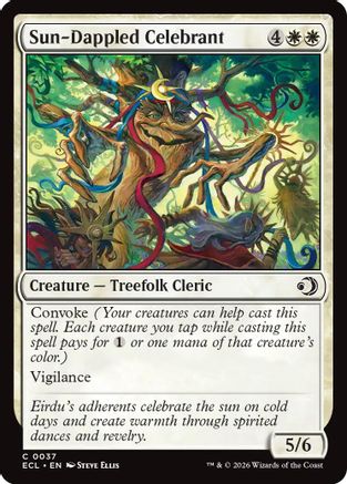 Sun-Dappled Celebrant [Lorwyn Eclipsed]-1