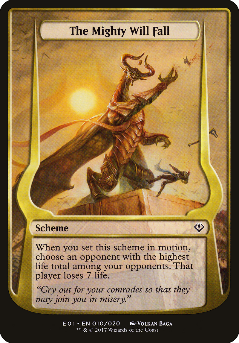 The Mighty Will Fall (Schemes) [Archenemy: Nicol Bolas Schemes]-1