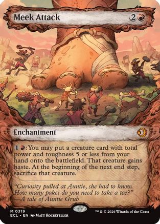Meek Attack (0319) (Showcase) (ECL-319) - Lorwyn Eclipsed-1