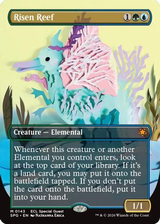Risen Reef (Borderless) [Lorwyn Eclipsed Special Guests]-1