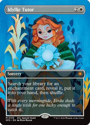 Idyllic Tutor (Borderless) [Lorwyn Eclipsed Special Guests]-1