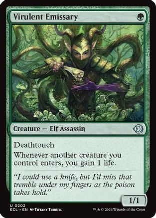 Virulent Emissary (ECL-202) - Lorwyn Eclipsed Foil-1