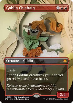 Goblin Chieftain (Borderless) [Lorwyn Eclipsed Special Guests]-1