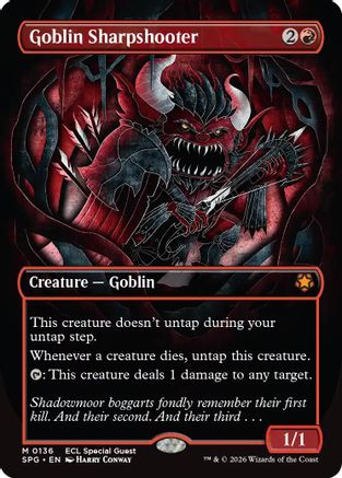 Goblin Sharpshooter (Borderless) [Lorwyn Eclipsed Special Guests]-1