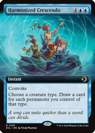 Harmonized Crescendo (Extended Art) [Lorwyn Eclipsed]-1