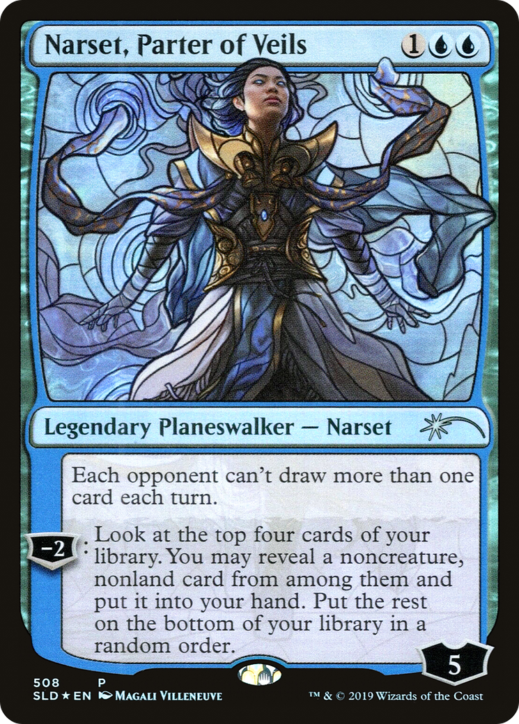 Narset, Parter of Veils (Stained Glass) [Secret Lair Drop Promos]-1