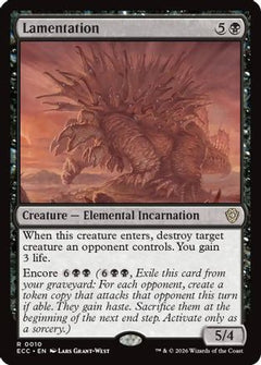 Lamentation (ECC-010) - Commander: Lorwyn Eclipsed-1