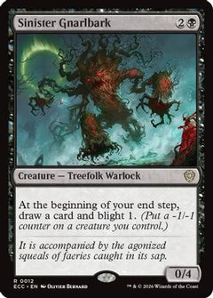 Sinister Gnarlbark (ECC-012) - Commander: Lorwyn Eclipsed-1