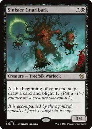 Sinister Gnarlbark (ECC-012) - Commander: Lorwyn Eclipsed-1