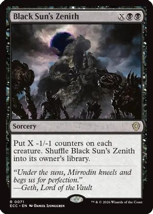 Black Sun's Zenith (ECC-071) - Commander: Lorwyn Eclipsed-1