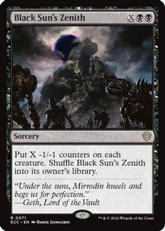 Black Sun's Zenith (ECC-071) - Commander: Lorwyn Eclipsed-1