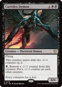 Carnifex Demon (ECC-072) - Commander: Lorwyn Eclipsed-1