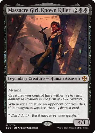 Massacre Girl, Known Killer (ECC-079) - Commander: Lorwyn Eclipsed-1