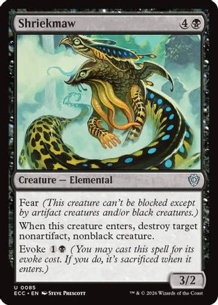 Shriekmaw (ECC-085) - Commander: Lorwyn Eclipsed-1